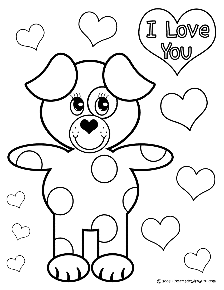 Puppy coloring page