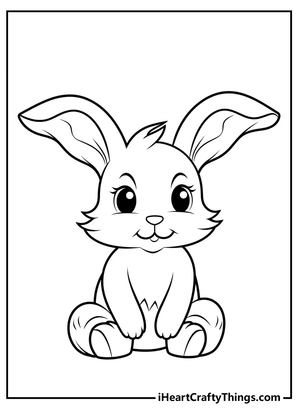 Rabbit coloring pages free printables