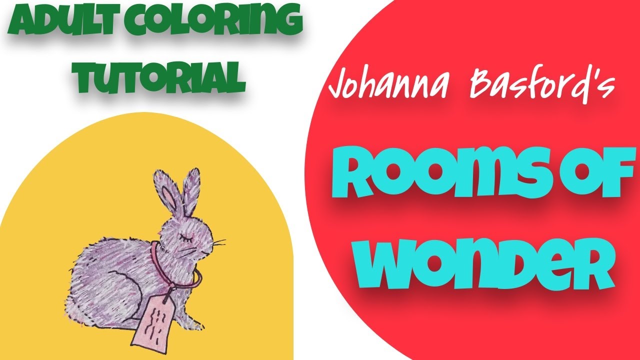 Adult colouring tutorial bunny rabbit