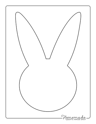 Free printable bunny templates for spring easter crafts