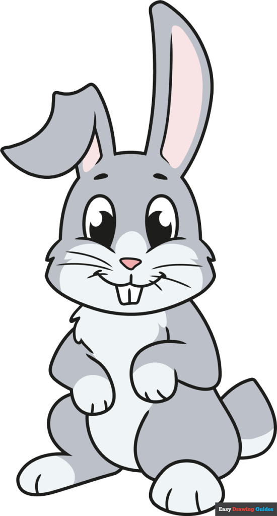 How to draw cartoon bunny