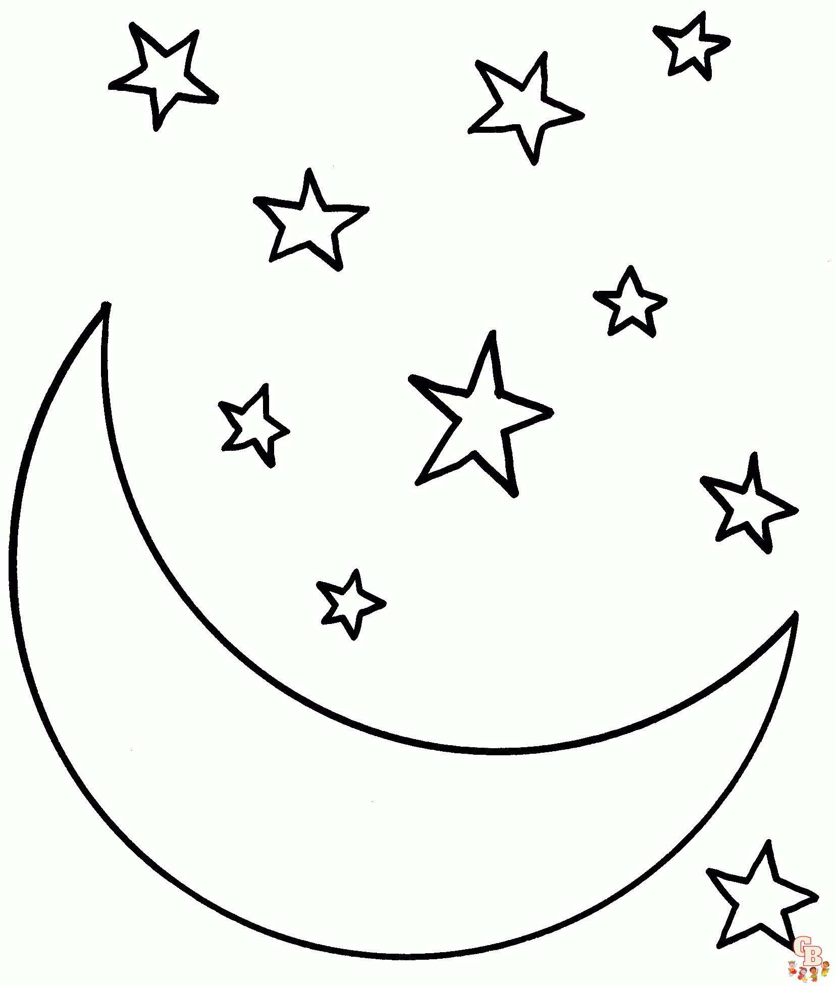 Exciting moon coloring pages for kids and adults