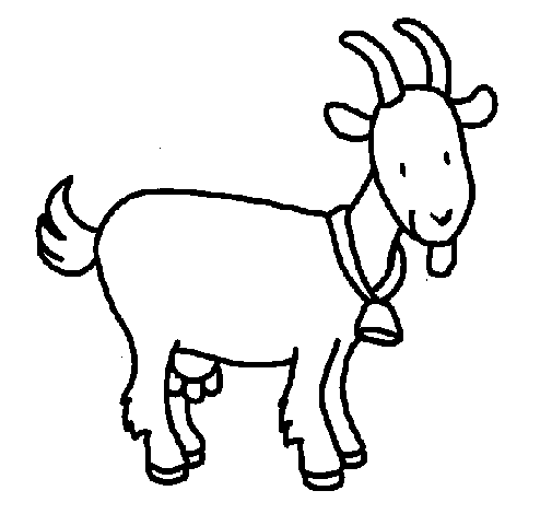 Goat coloring page