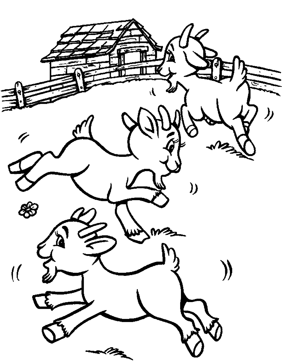 Goat coloring pages printable for free download