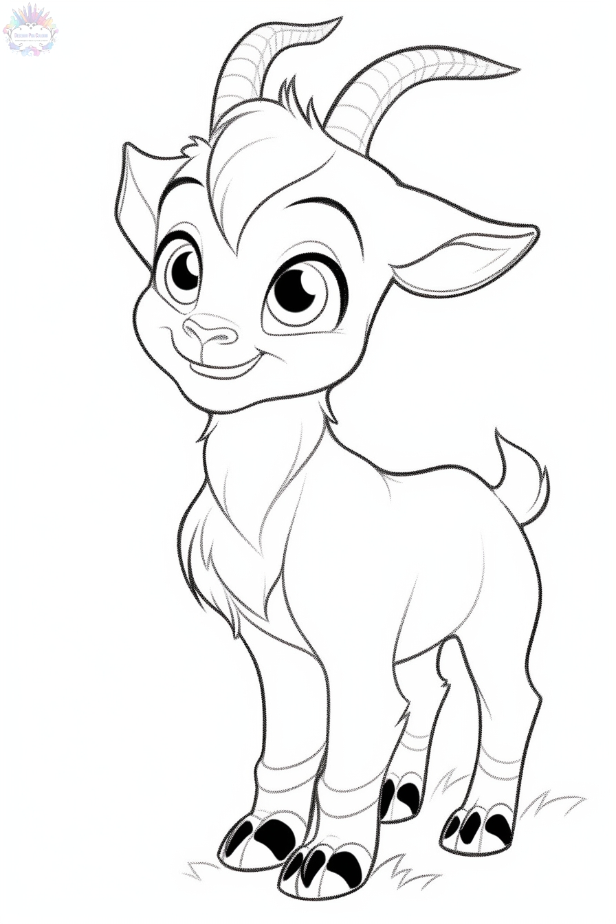 Goat coloring pages