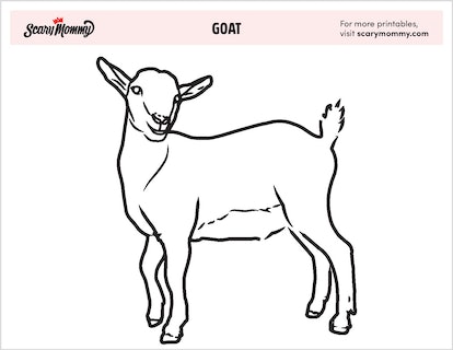 You herd it here first â these goat coloring pages are the goat