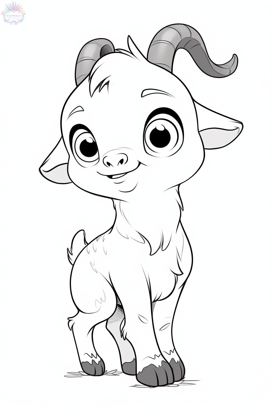 Goat coloring pages