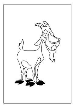 Printable goat coloring pages the perfect activity for animal