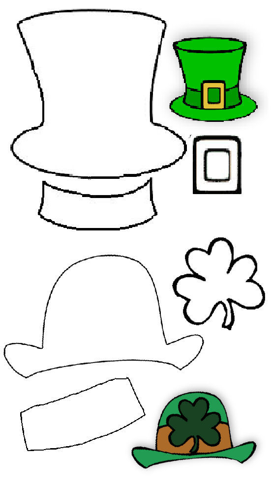 Free printable leprechaun hat template