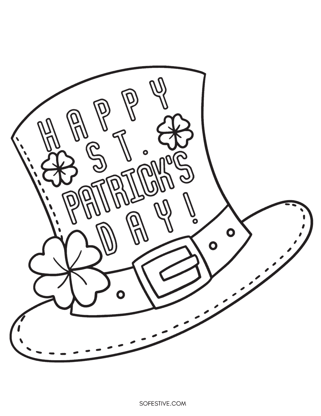 Free st patricks day coloring pages