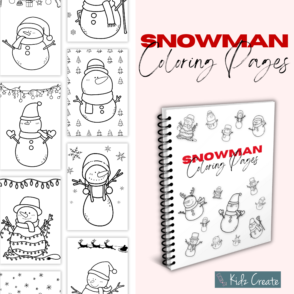 Snowman coloring pages printable â kidz create