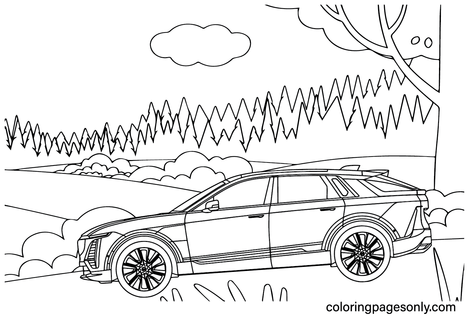 Cadillac coloring pages