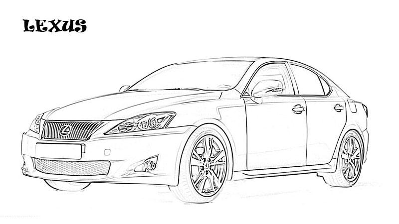 Exotic cars printable coloring page for kids