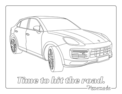 Free printable car coloring pages for kids