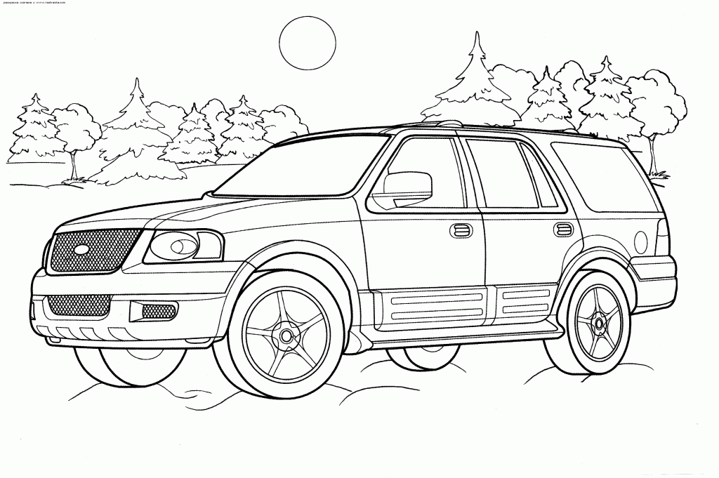 Car coloring pages