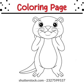 Otter coloring pages images stock photos d objects vectors