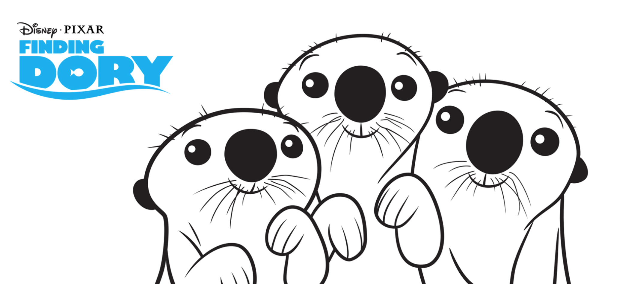 Otter coloring pages