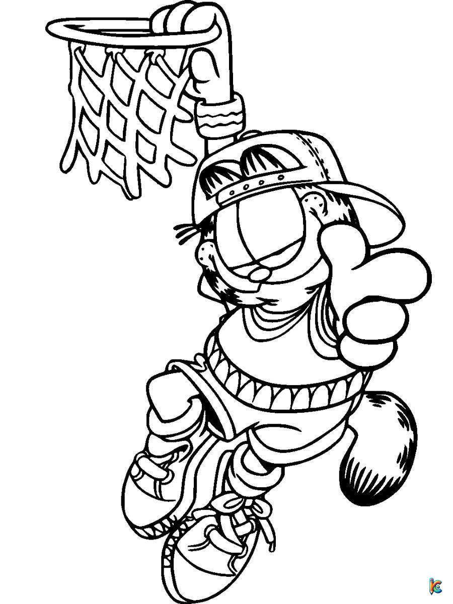 Garfield coloring pages â