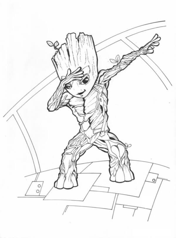 Groot coloring pages