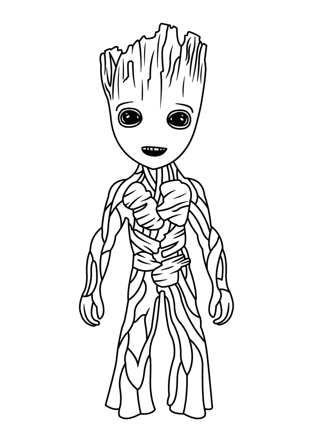 Baby groot coloring page free marvel coloring avengers coloring avengers coloring pages