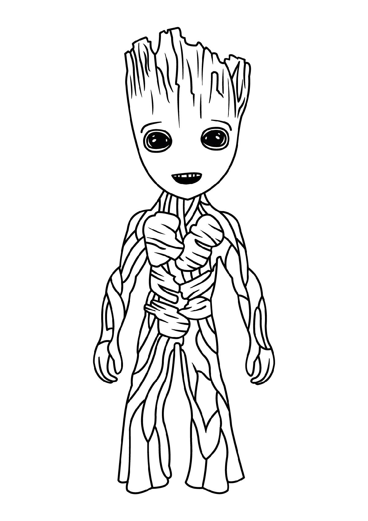 Baby groot coloring page printable k worksheets marvel coloring avengers coloring avengers coloring pages