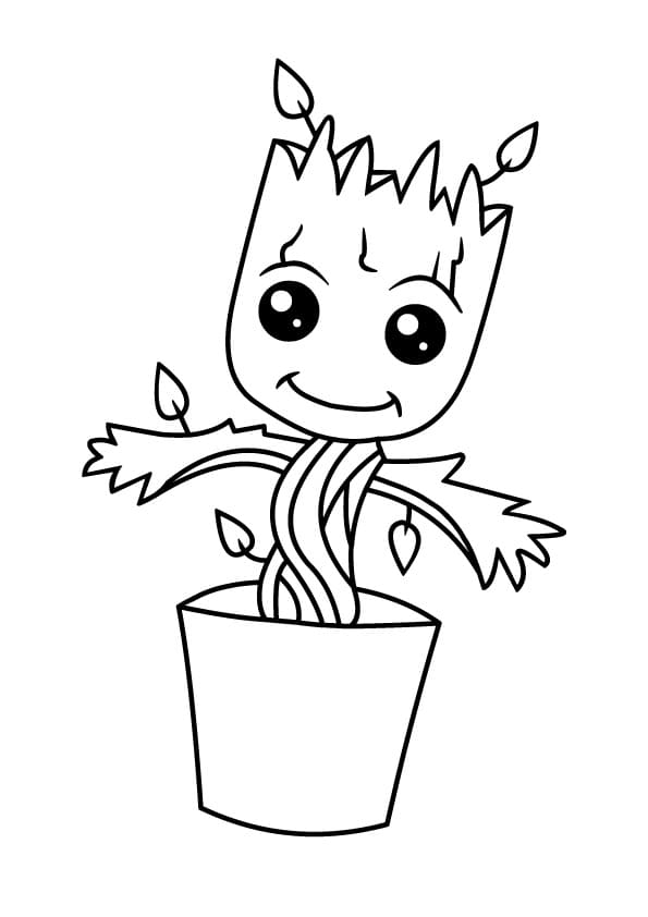 Groot coloring pages