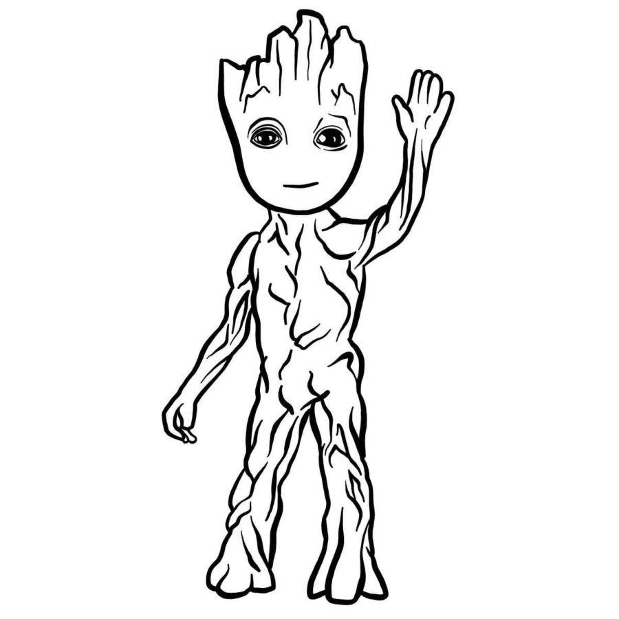 Groot coloring pages