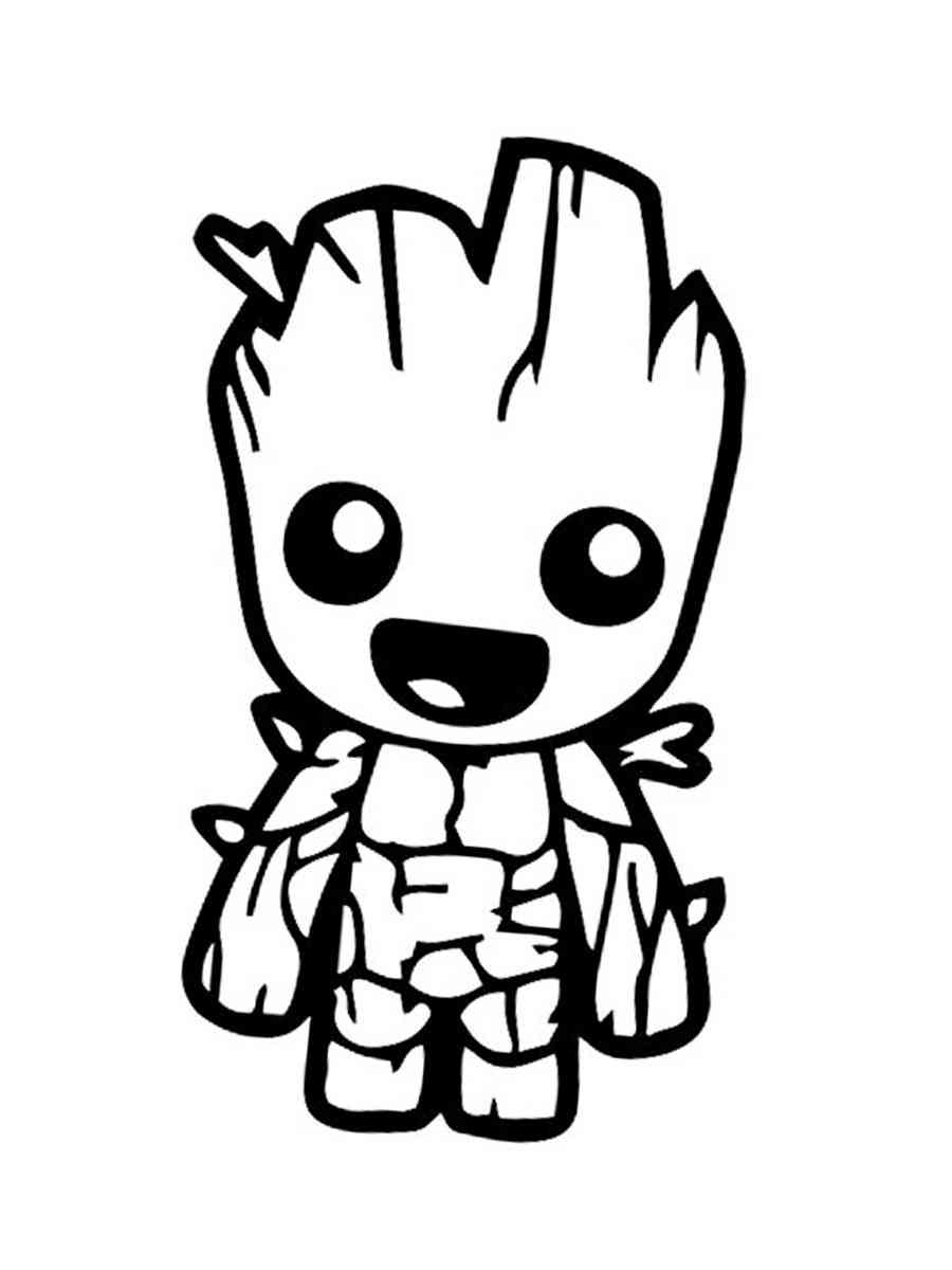 Groot coloring pages