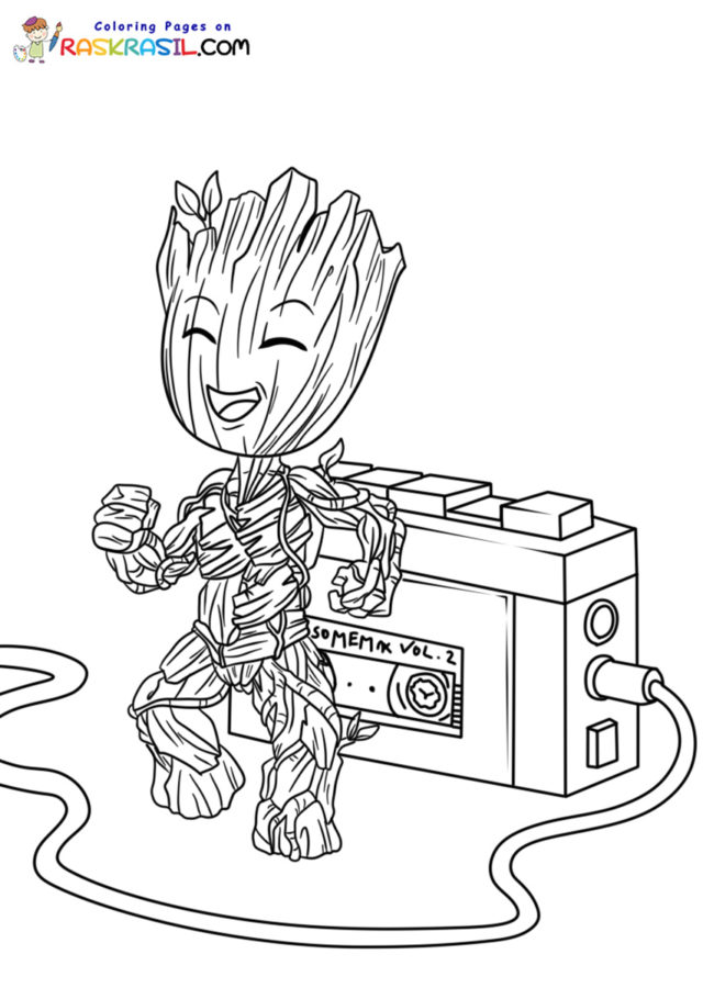 Groot coloring pages