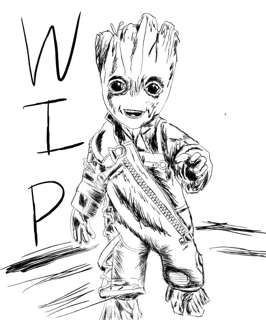 Baby groot âdrawingâ amino