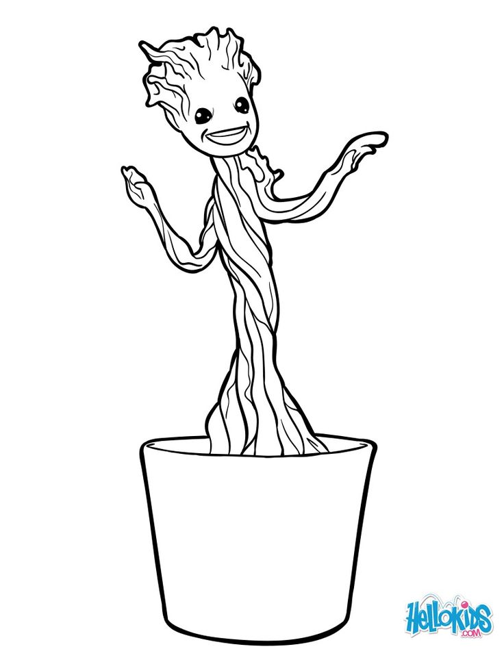 Little groot coloring page discover more coloring pages from guardians of the galaxy on hellokidsâ star wars coloring sheet coloring pages baby coloring pages