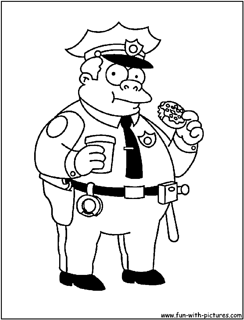 Simpsons coloring pages