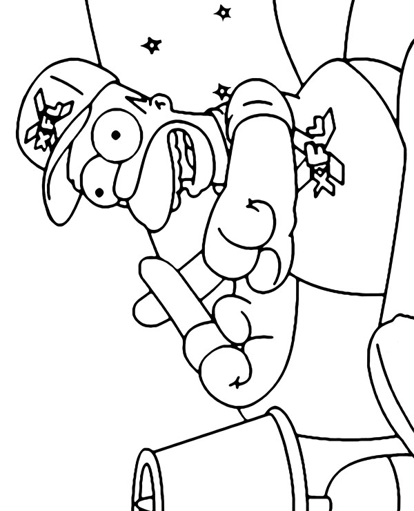 Print homer simpson image for coloring