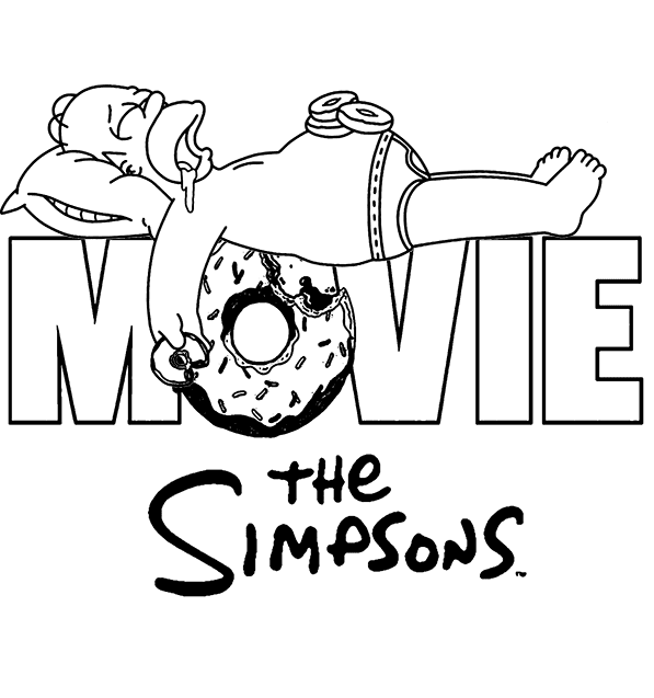 Simpsons coloring pages printable for free download