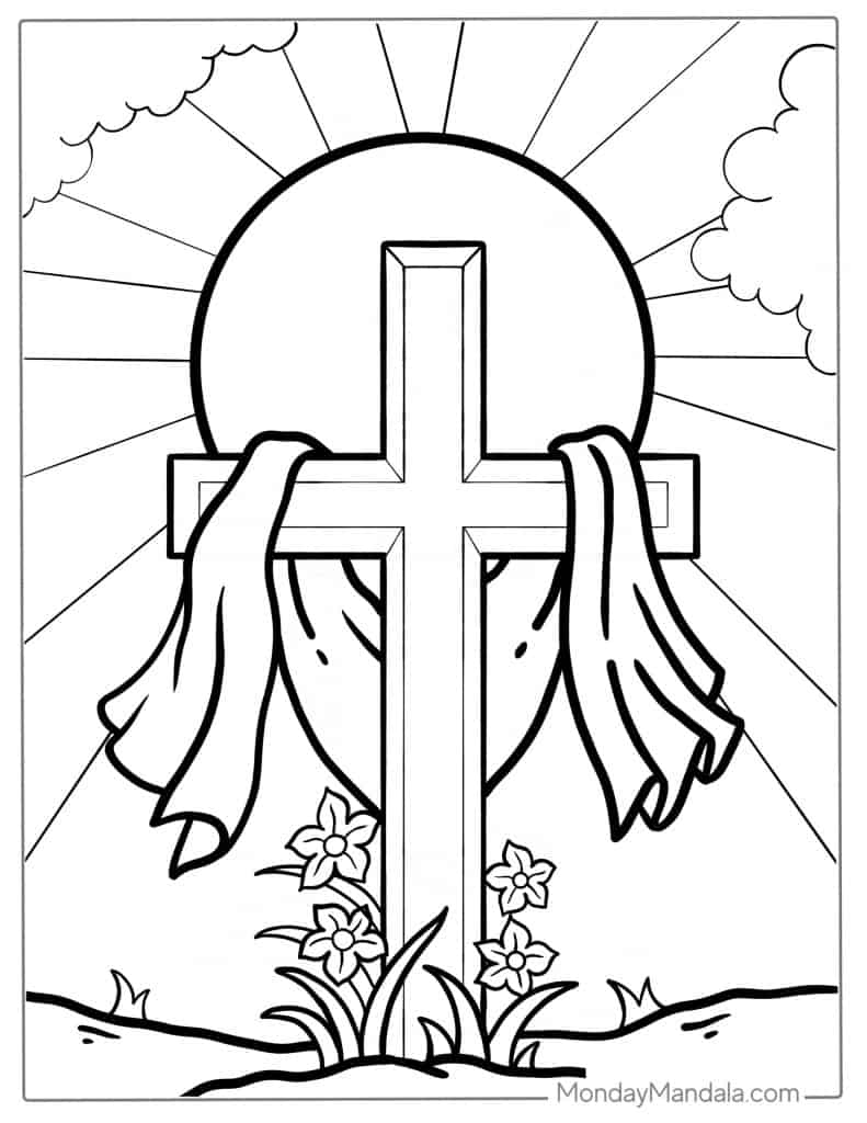 Jesus coloring pages free pdf printables