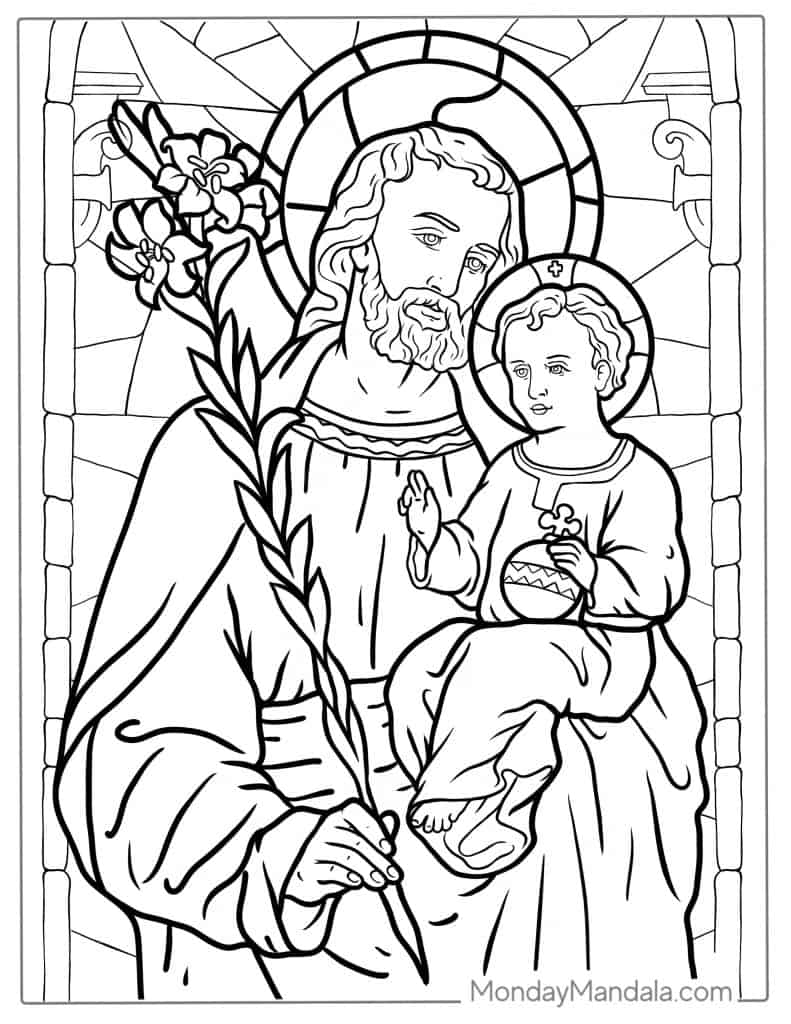 Jesus coloring pages free pdf printables