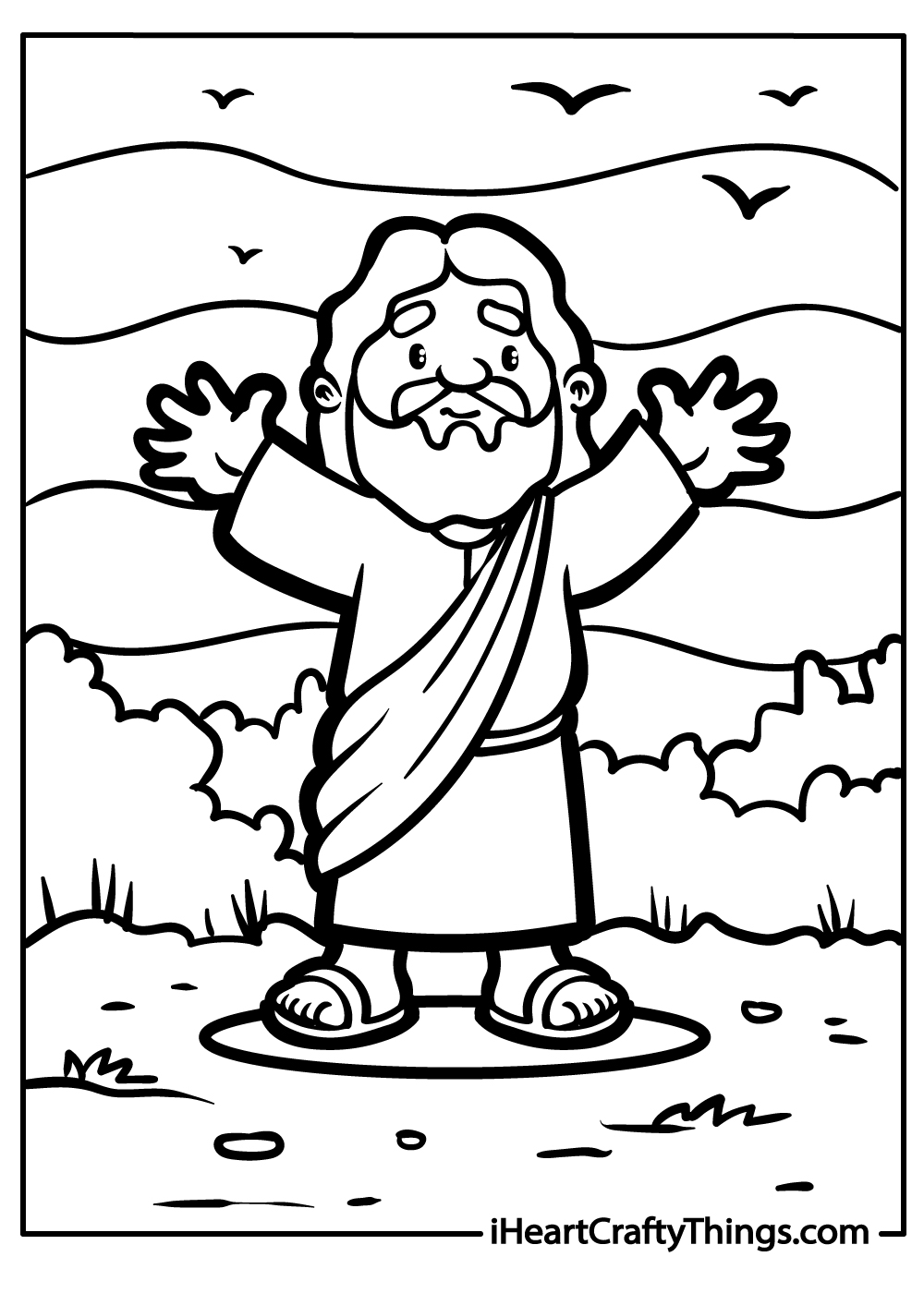 Jesus coloring pages free printables