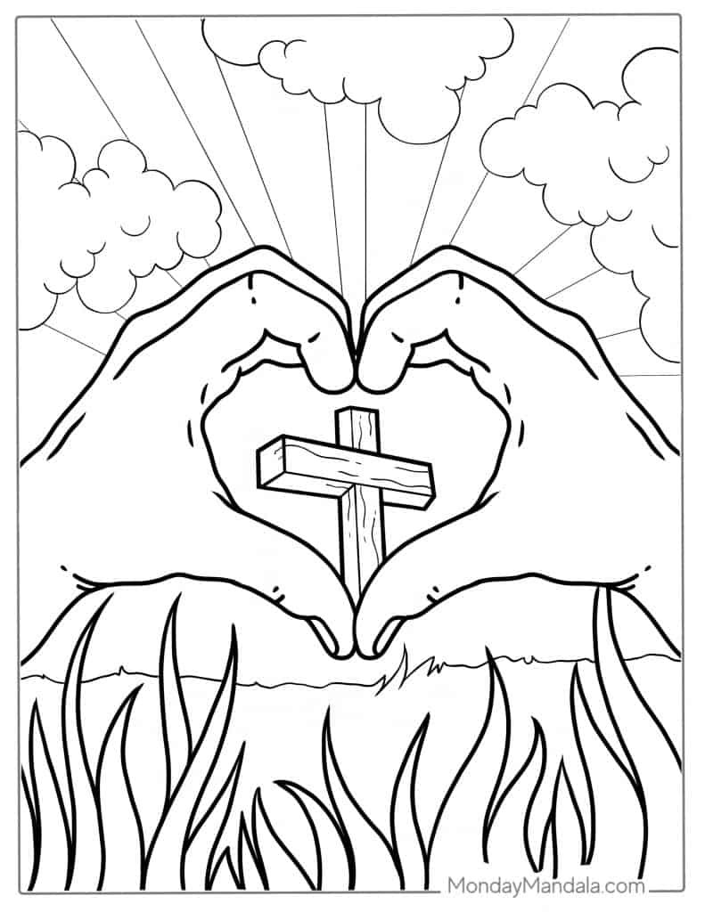 Jesus coloring pages free pdf printables