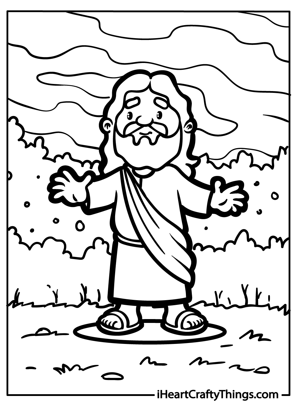 Jesus coloring pages free printables