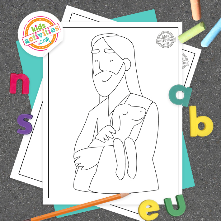 Free printable jesus coloring pages kids activities blog