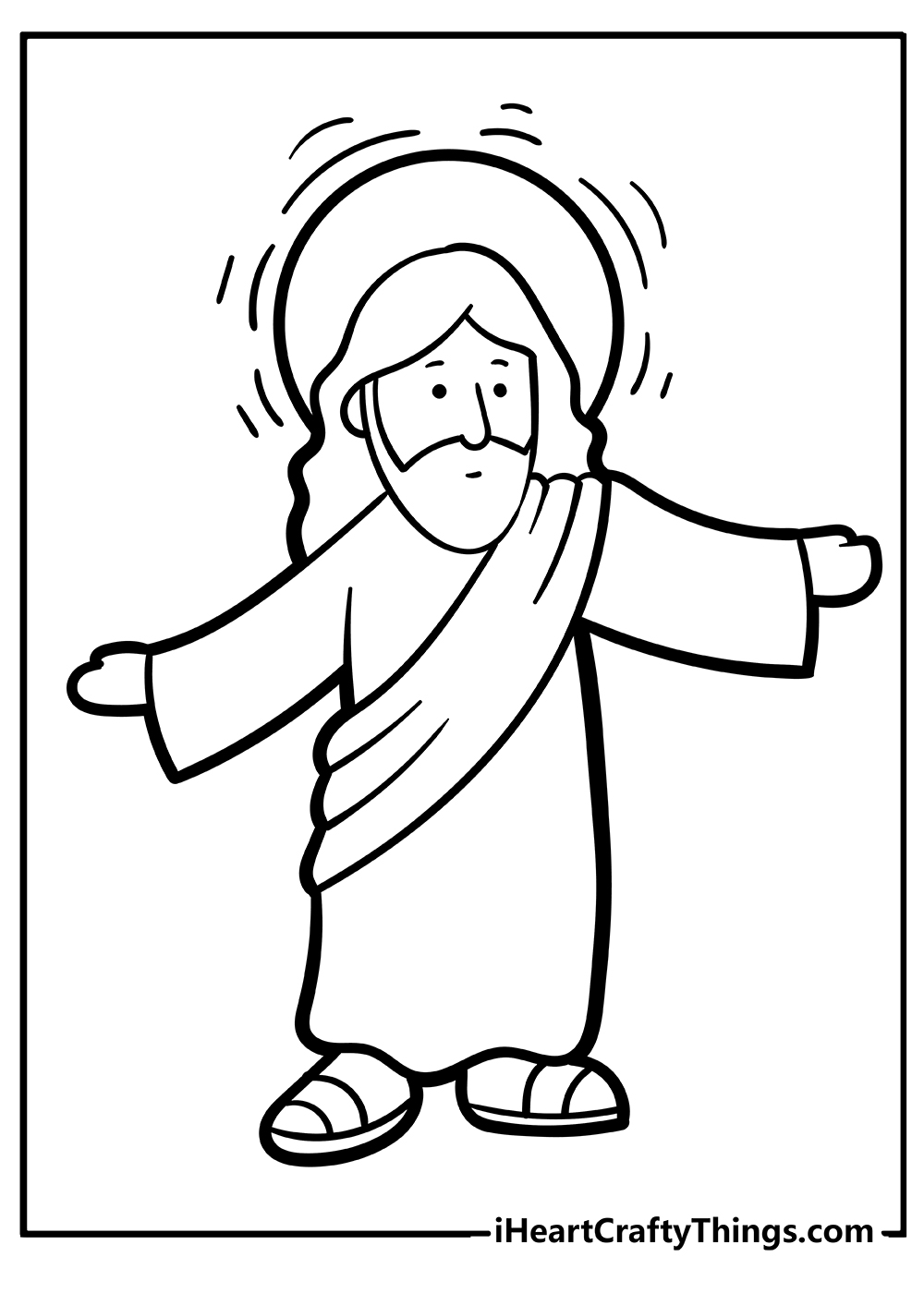 Jesus coloring pages free printables