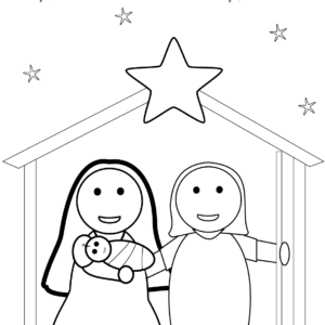 Religious christmas coloring pages printable for free download