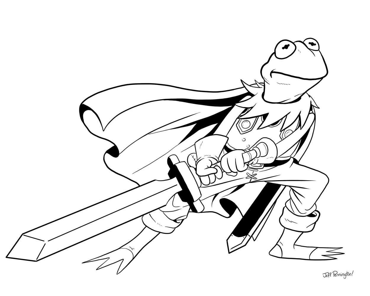 Young sandwich on x remember when i said i drew a real cool kermit well here ya go