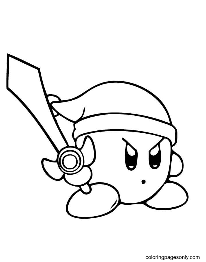 Kirby coloring pages printable for free download