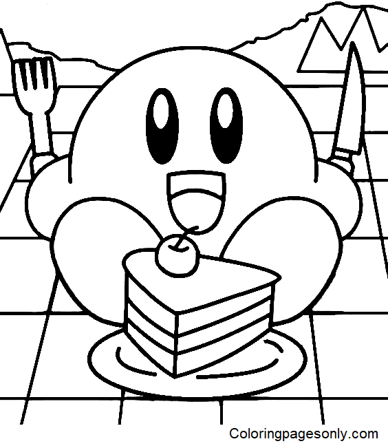 Kirby coloring pages printable for free download