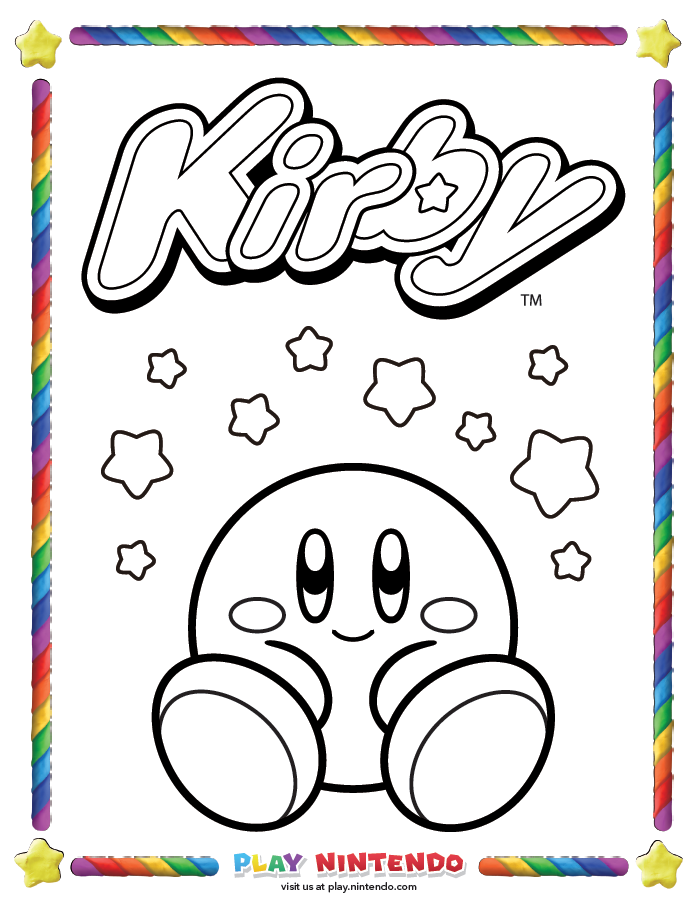 Play nintendo releases free kirby coloring book pages the archives