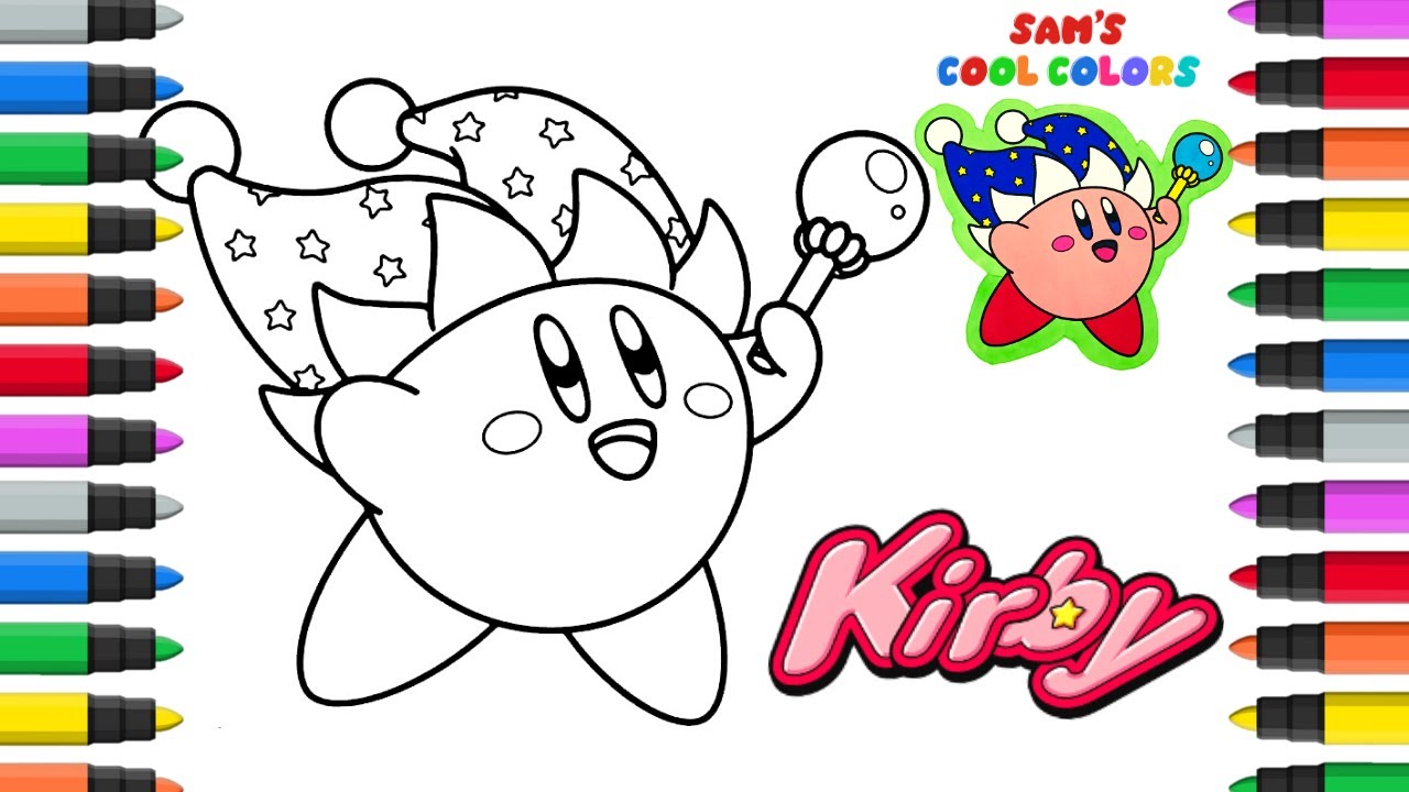 Coloring kirby nintendo kirby nintendo video gae coloring book page arkers