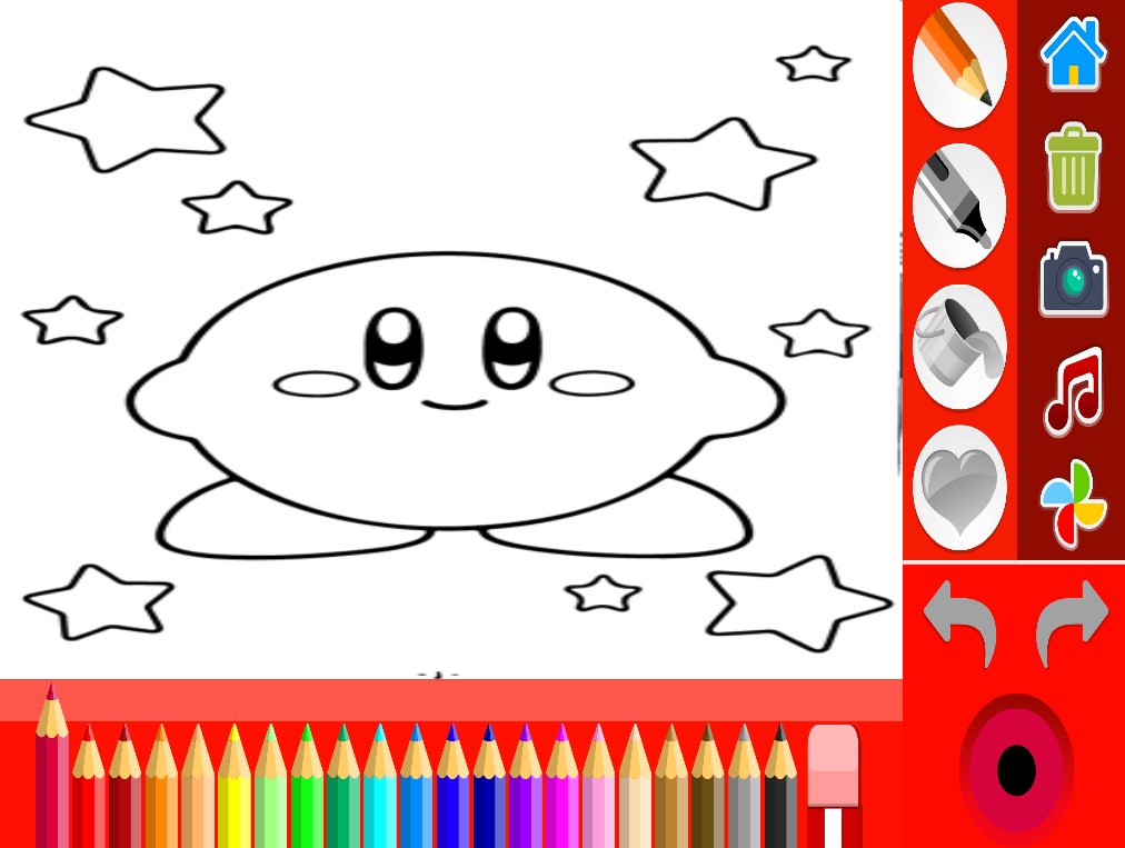 Coloring book for kirby