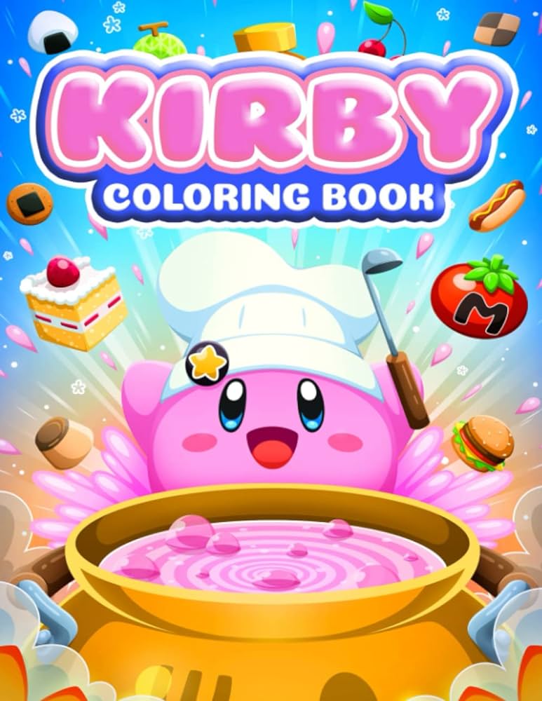 Kãrby funny coloring book new special edition of kãrby coloring book coloring pages for stress relief and relaxion zero serena books