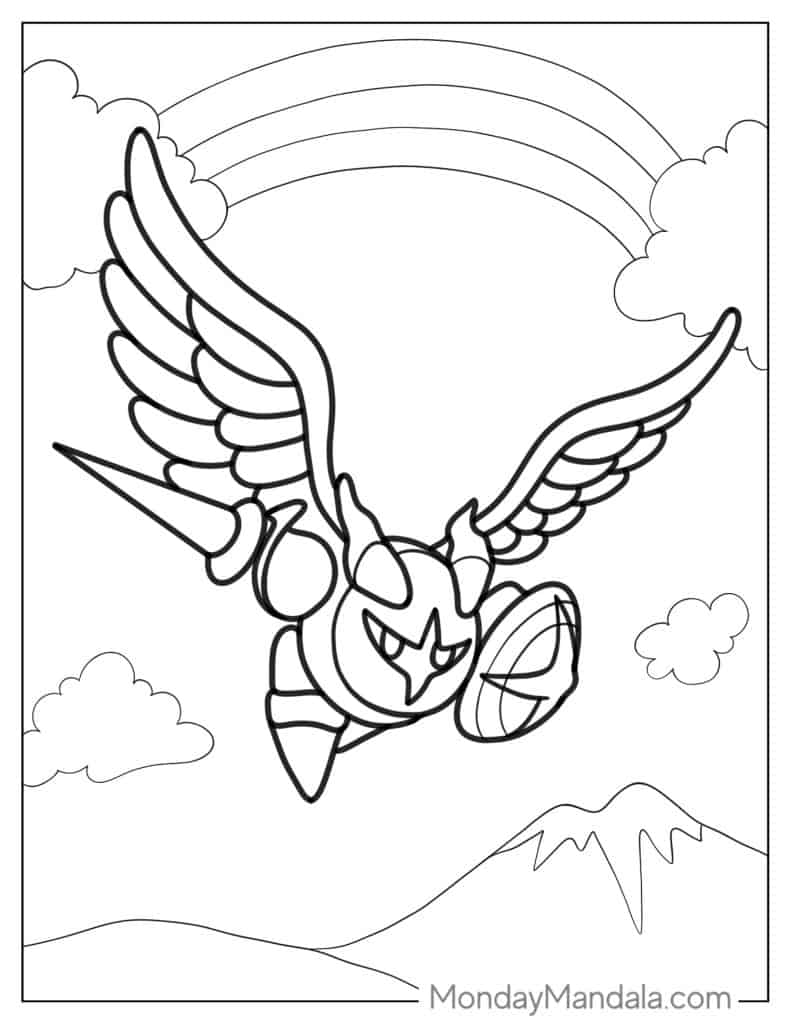 Kirby coloring pages free pdf printables